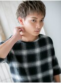 ≪mod's men≫ハイトーンカラーのフェザーマッシュ束感カットI