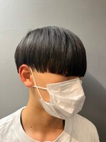 韓国風/ストレートマッシュ/黒髪
