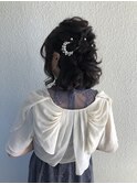 トップ ゆるふわ サイド 編み込み ハーフアップ ヘアスタイル