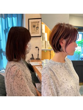 ロンド パルティール 大宮(Lond partir) 石田勇士郎ショコラベージュボブルフベビーバング魅力倍増カール