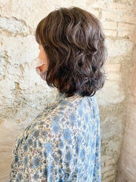 フロール 上大岡(Flor) 【Flor上大岡】*カジュアルパーマボブ+ラテベージュ*