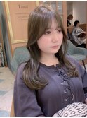 オリーブベージュ　透明感カラー　韓国ヘア　【大宮美容室】
