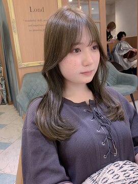 ロンドエニカ 大宮(Lond enika) オリーブベージュ　透明感カラー　韓国ヘア　【大宮美容室】