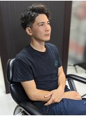 大人かきあげパーマ