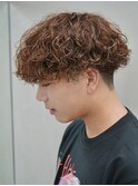 プードルパーマスパイラルパーマツイストパーマメンズマッシュ