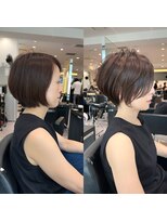 アンド ストーリーズ(&STORIES)&nbsp;前下がりショート/前髪/絶壁解消/小顔効果/30代/40代【橋本】