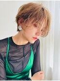 銀座 cheri透明感ベージュ×小顔ショート