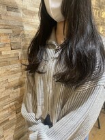 ココカラヘアー ニコ(cococara hair nico) 顔まわりレイヤー/韓国風/トレンド/後れ毛/暗髪/艶感