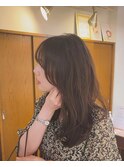 カット/カラー/グレージュ/艶ブラウン/チョコレートブラウン