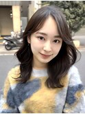 くびれミディアム　　 小顔 ワンカール 髪質改善 韓国 新宿