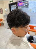 フェザーナチュラルツーブロックショート動きを加え抜け感プラス
