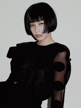 ホーン(horn) 黒髪スーパーボブ！