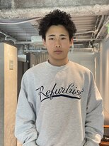 オンド(Onde)&nbsp;スパイキーショート×ピンパーマ×ニュアンスデザイン