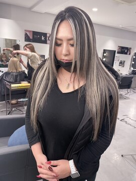 キング 枚方店(K!ng) 縮毛矯正髪質改善ハイライトレイヤーカット枚方美容室エクステ