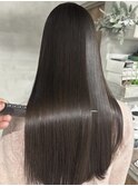 レイヤーボブハイライトブリーチレイヤーハイトーングレージュ
