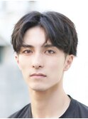 Haleブルーブラックフェザーパーマサーフカールニュアンスパーマ
