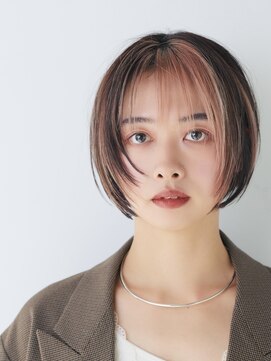 ピンクハイライト　ミニボブ　【FIRST】宮島祐太