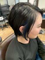 お～るうぇいず(always)&nbsp;大人美人ショートイヤリングカラーネイビーブルー20代30代40代