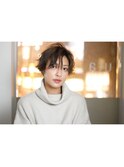 【ｕｔａ　浮田】　マニッシュショート×ネイビーカラー