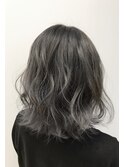 【Zina SAPPORO】シルバーアッシュ外ハネゆるカール