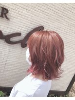 ヘアー ブランシェ 天下茶屋店(HAIR Branche) pink ×　pink ヘアー