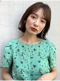 【松尾】耳にかけてもおしゃれ 切りっぱなしボブ