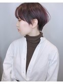 【morio 原宿】前上がりショートボブ 前髪あり ダブルカラー