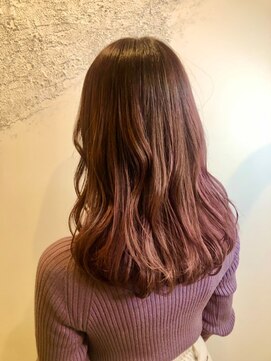 ルフェール ビューティーアンドスパ(REFAIRE beauty&spa) 【お客様スナップ】艶ピンクブラウン