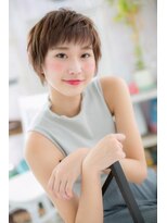 ミック ヘアアンドメイク アップ 駒込店(miq Hair&Make up)&nbsp;カジュアル＆色っぽいフレンチガーリーオン眉ショートa1