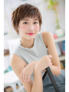 ミック ヘアアンドメイク アップ 駒込店(miq Hair&Make up) カジュアル＆色っぽいフレンチガーリーオン眉ショートa1
