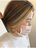 【アクセントカラー】ミニボブ×インナーグレージュ☆