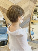 【MARBLES/三軒茶屋】大人可愛い小顔丸みショートボブ 似合わせ