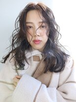 アイティーバイアルバム 藤沢店(IT by ALBUM)&nbsp;ニュアンスレイヤー_カーキグレージュフェザーバング_8264