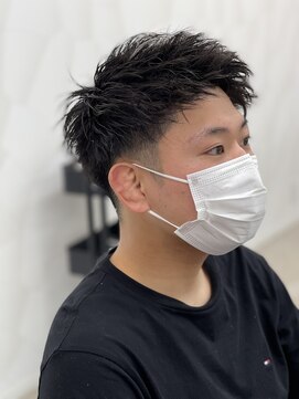 ケーオーエスピンク(K O S pink) ツイストパーマ×アップバング