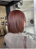 ボブ×チェリーピンク