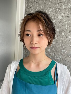 サンク 原宿 表参道(cinq) クールショートボブミニボブケアブリーチマッシュベージュカラー