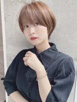 ショートボブ髪型【30代40代50代】ストレートパーマ112