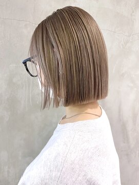 アルバム 渋谷パルコ(ALBUM) ベージュボブ_グレージュカラーボブウルフ_ba371773