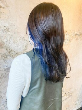 フロール 上大岡(Flor) 【Flor上大岡】*インナーカラー+ブルー×ベージュ*