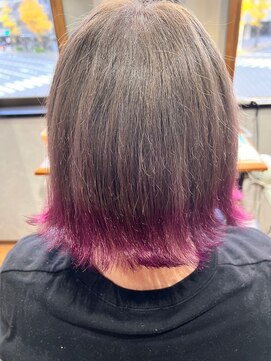 ビス ヘア アンド ビューティー 西新井店(Vis Hair＆Beauty) 30代40代ダブルカラーミルクティアッシュデザインカラー透け感