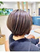 ジェービーヘア 稲毛(jb hair)&nbsp;30代40代50代大人可愛い小顔ショートボブ脱白髪染めハイライト