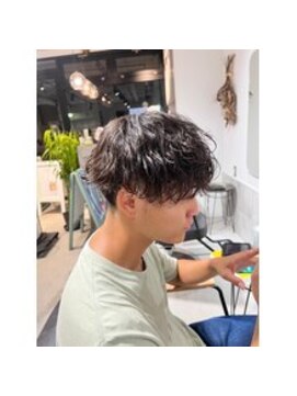 グラスバイネオリーブ 大倉山駅前店(grace by neolive) MEN'SHAIR/アップバング/ハイライト/束感ショート/波巻き