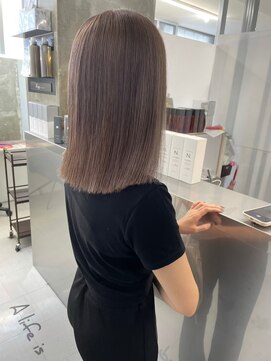 キング 梅田(K!ng) 【梅田】ミルクティーベージュダブルカラーケアブリーチ