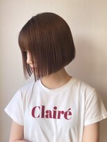 グリンプス 大濠店(Glimpse) 切りっぱなしボブ つや感髪質改善 縮毛矯正ストレート