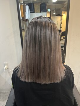 ラフ 難波店(LAFF) #セミディ#シアーカラー#ショートヘア#姫カット#ダークアッシュ