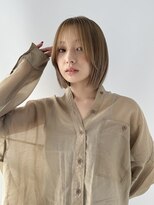 ミィ 表参道(mee.)&nbsp;デザインカラー/レイヤーカット/ウェットヘア/オリーブベージュ