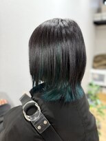 エスポワール(Espoir)&nbsp;ブラック+ターコイズブルーインナーカラー