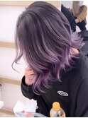 ラベンダーカラー/バレイヤージュ/バレイヤージュカラー/渋谷