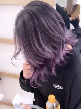 アンククロス 渋谷(ANKH CROSS) ラベンダーカラー/バレイヤージュ/バレイヤージュカラー/渋谷