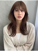 フェミニンロング/似合わせカット/メルティカラー/2wayバング1